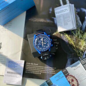 🌸BEST PRICE Swatch X Omega Speedmaster Mission To Neptune MoonSwatch Inhand